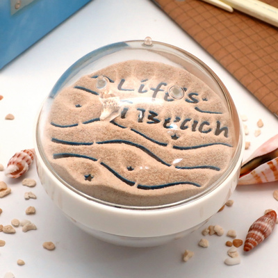 SUV-GLS-065 Life's a Beach(Ocean Paperweight)